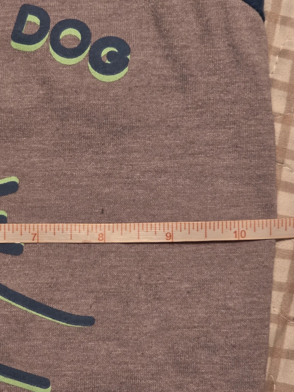 I'm Down Dog Graphic Dog Tee - Grey with Blue & Lime Trim
